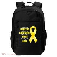 Support Childhood Cancer Awareness Quote Backpack thumb 0