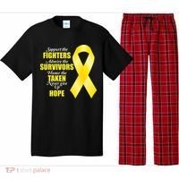 Support Childhood Cancer Awareness Quote Pajama Set thumb 0