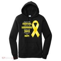 Support Childhood Cancer Awareness Quote Women's Hoodie thumb 0