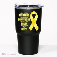 Support Childhood Cancer Awareness Quote Tumbler thumb 0