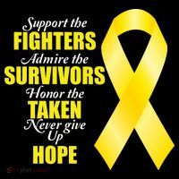 Support Childhood Cancer Awareness Quote Ornament thumb 1