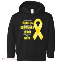 Support Childhood Cancer Awareness Quote Toddler Hoodie thumb 0