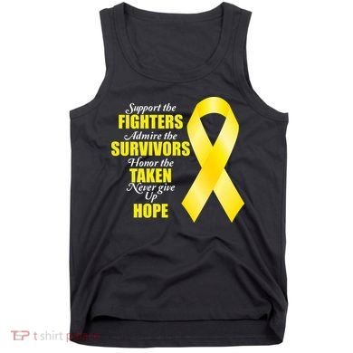Support Childhood Cancer Awareness Quote Tank Top