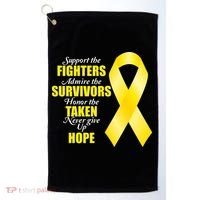 Support Childhood Cancer Awareness Quote Golf Towel thumb 0