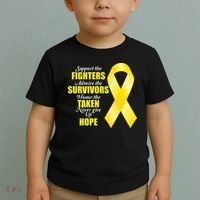 Support Childhood Cancer Awareness Quote Toddler T-Shirt thumb 2