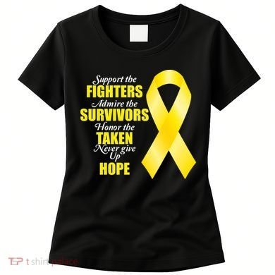 Support Childhood Cancer Awareness Quote Women's T-Shirt