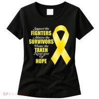 Support Childhood Cancer Awareness Quote Women's T-Shirt thumb 0