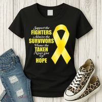 Support Childhood Cancer Awareness Quote Women's T-Shirt thumb 3