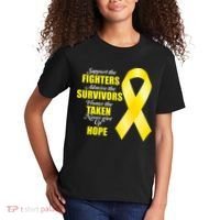 Support Childhood Cancer Awareness Quote Kids T-Shirt thumb 2