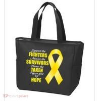 Support Childhood Cancer Awareness Quote Tote Bag thumb 3