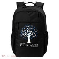 Support Colon Cancer Awareness Ribbon Tree Backpack thumb 0