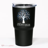Support Colon Cancer Awareness Ribbon Tree Tumbler thumb 0