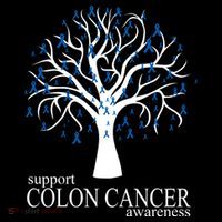Support Colon Cancer Awareness Ribbon Tree Toddler Hoodie thumb 2