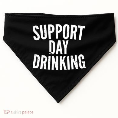 Support Day Drinking USA-Made Doggie Bandana