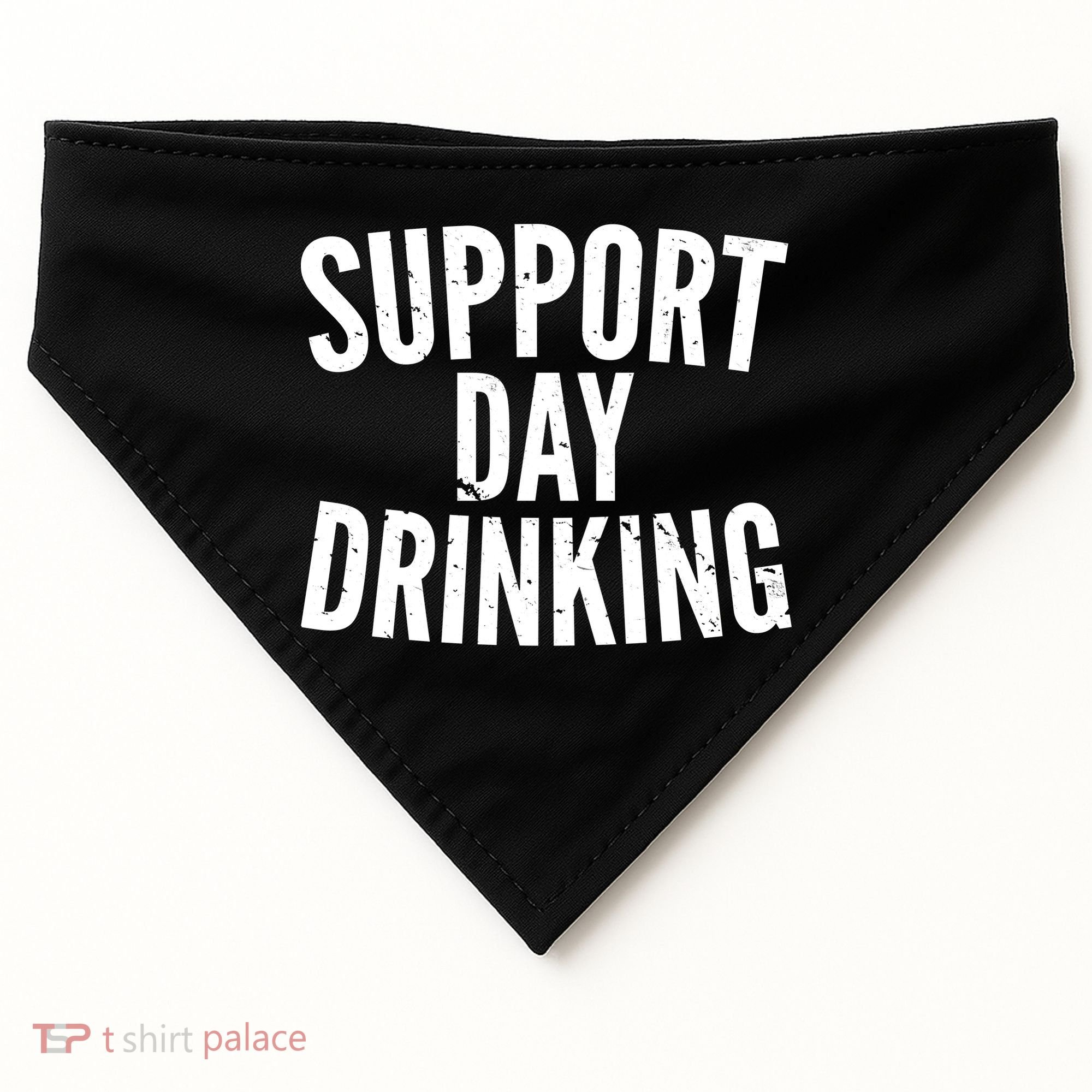 Support Day Drinking USA-Made Doggie Bandana