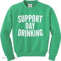 Support Day Drinking Kids Sweatshirt thumb 0