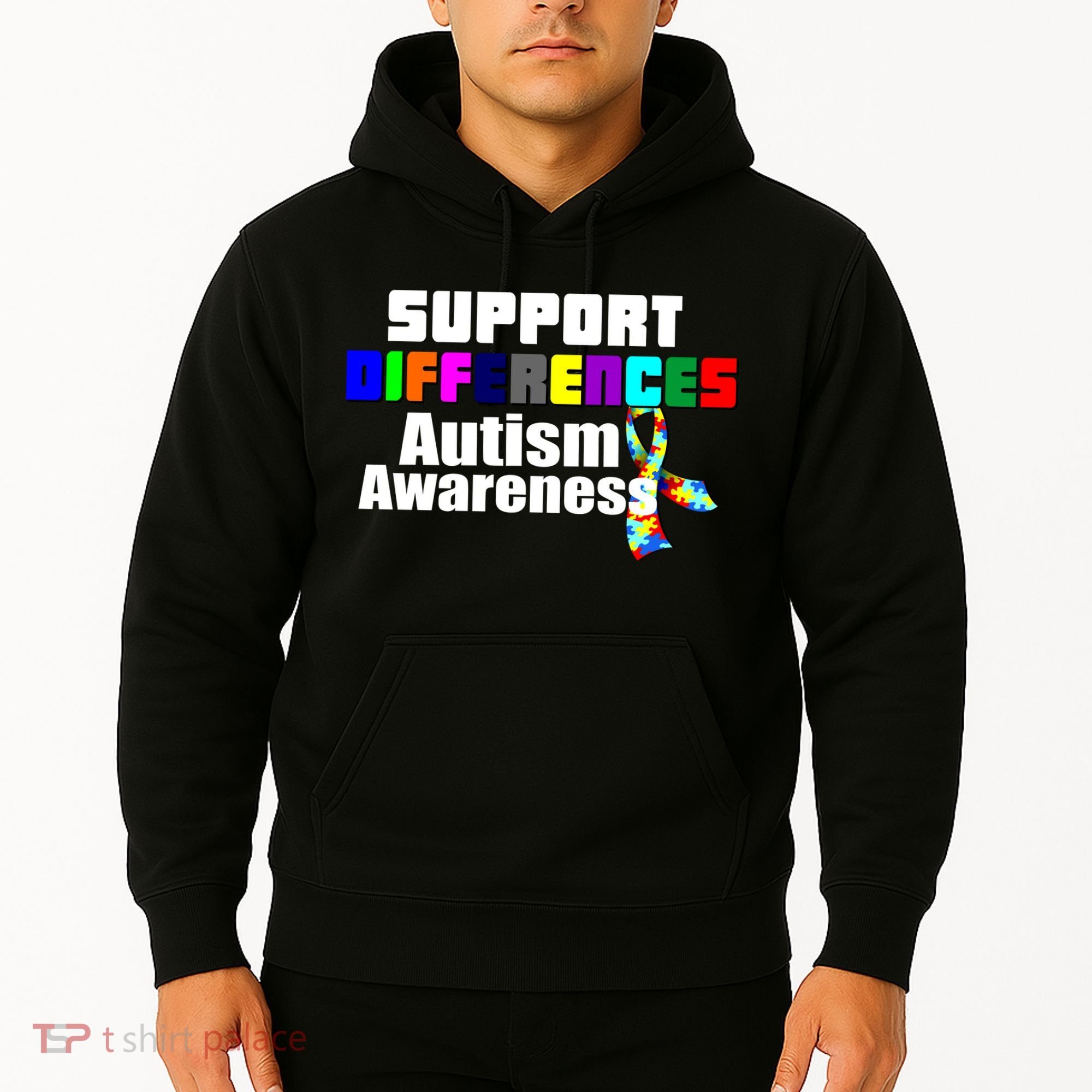 Support Differences Autism Awareness Hoodie