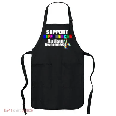 Support Differences Autism Awareness Apron