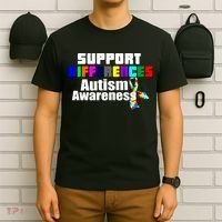 Support Differences Autism Awareness T-Shirt thumb 6