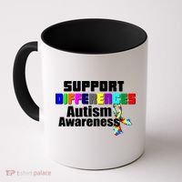 Support Differences Autism Awareness Coffee Mug thumb 0
