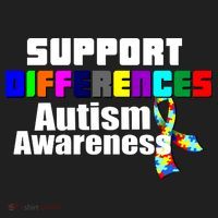 Support Differences Autism Awareness Tumbler thumb 3