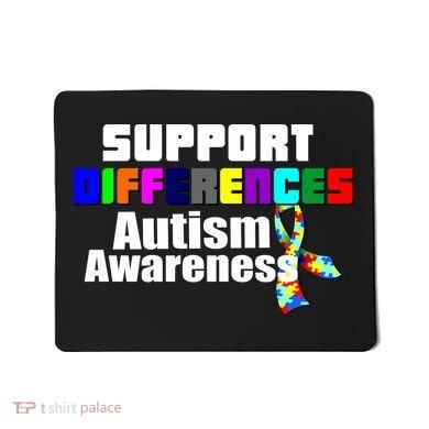 Support Differences Autism Awareness Mousepad