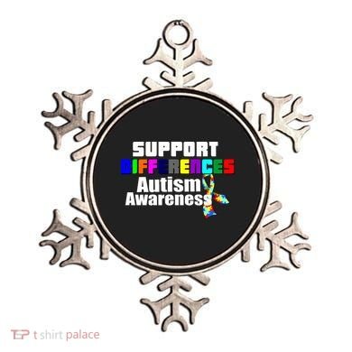 Support Differences Autism Awareness Ornament