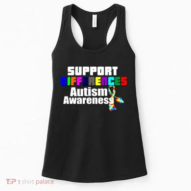 Support Differences Autism Awareness Women's Tank Top