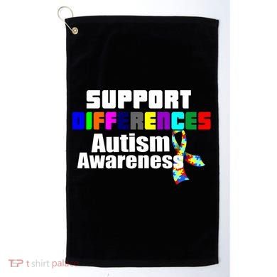 Support Differences Autism Awareness Golf Towel