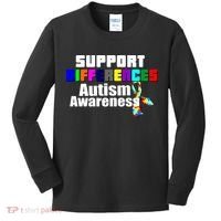 Support Differences Autism Awareness Kids Long Sleeve Shirt thumb 0