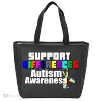 Support Differences Autism Awareness Tote Bag thumb 0