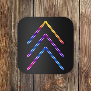 Support Down Syndrome 3 Arrows Coaster
