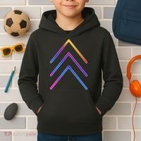 Support Down Syndrome 3 Arrows Kids Hoodie thumb 2