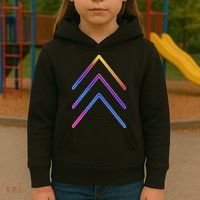Support Down Syndrome 3 Arrows Kids Hoodie thumb 3