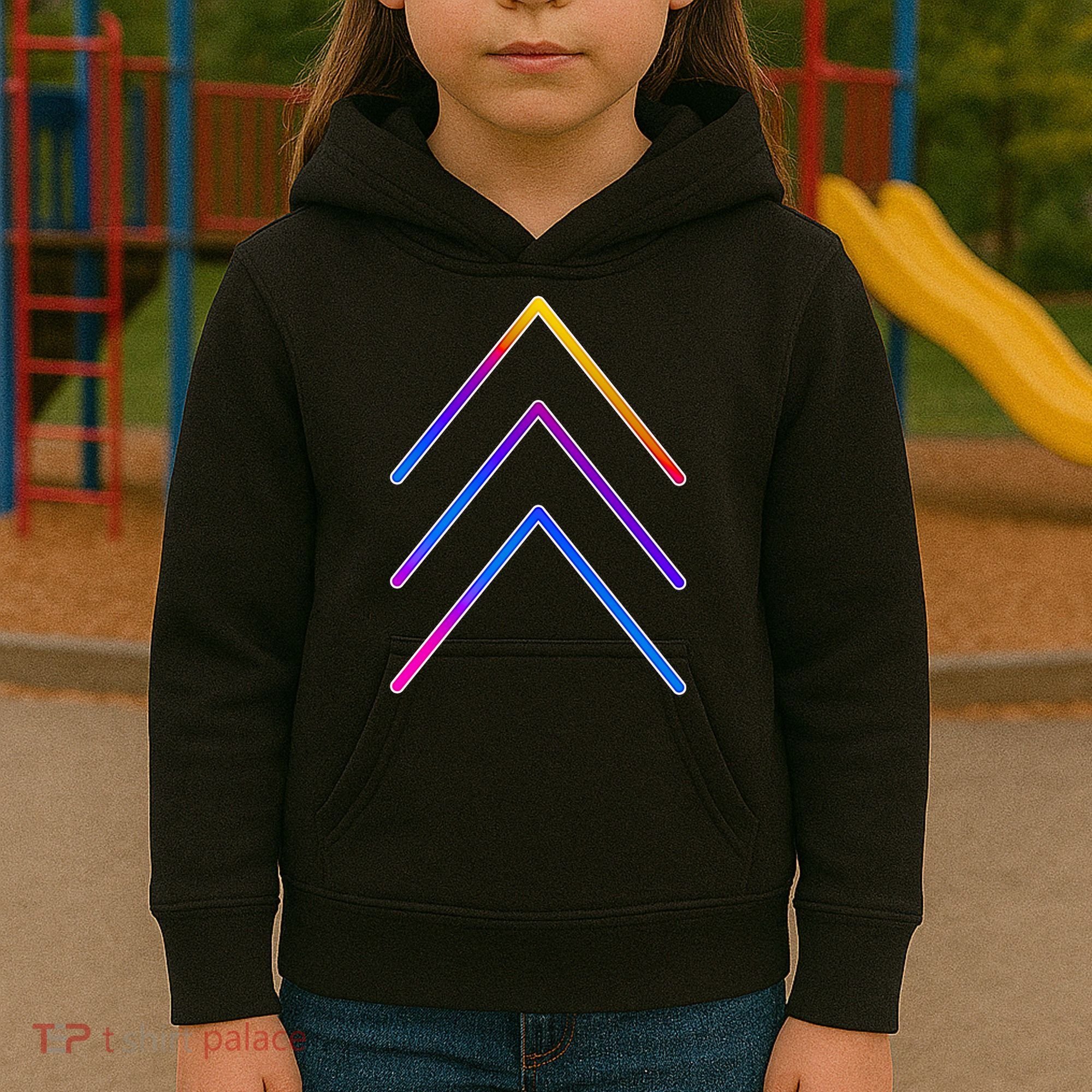 Support Down Syndrome 3 Arrows Kids Hoodie