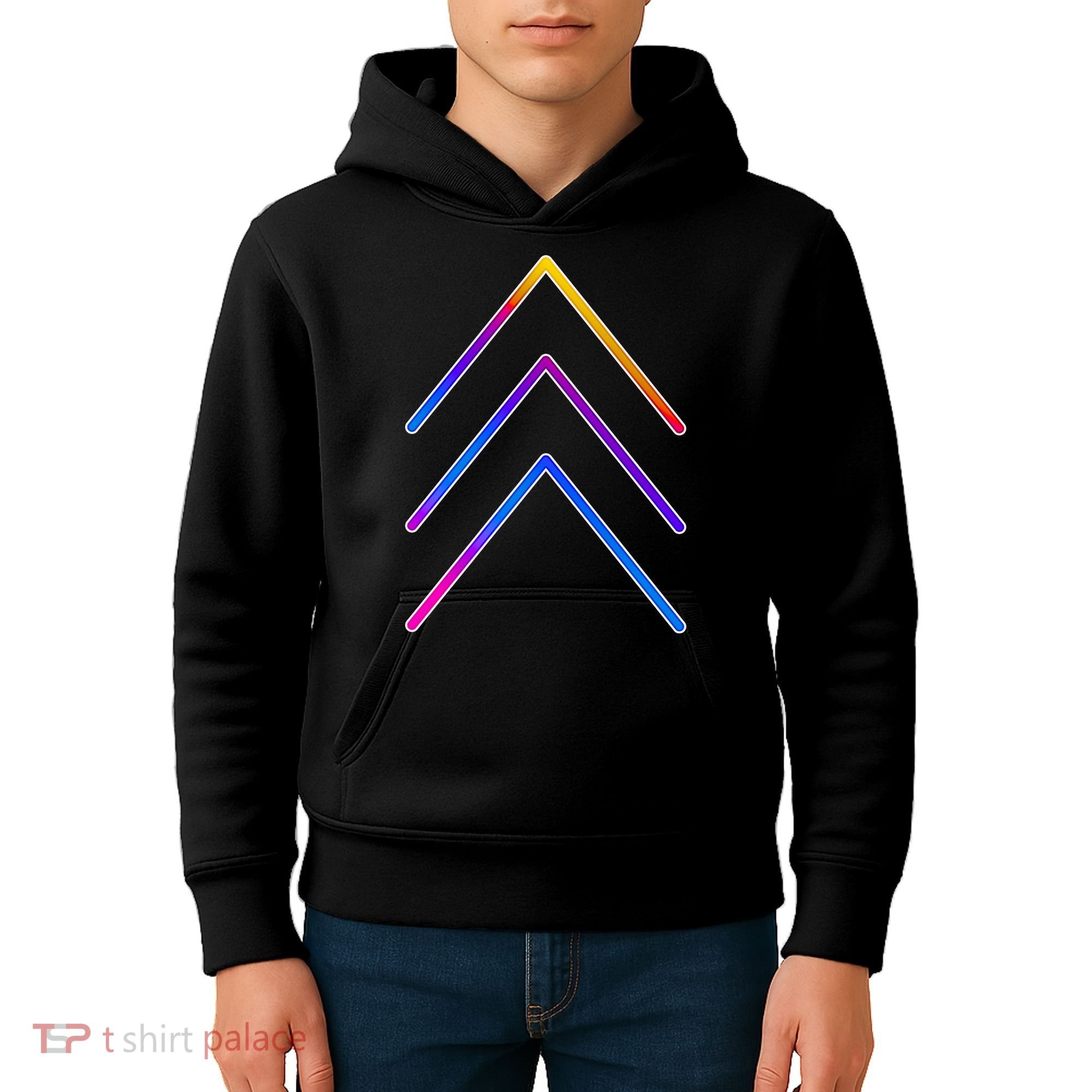 Support Down Syndrome 3 Arrows Kids Hoodie
