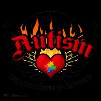 Support Educate Advocate - Autism Flames Coffee Mug thumb 5