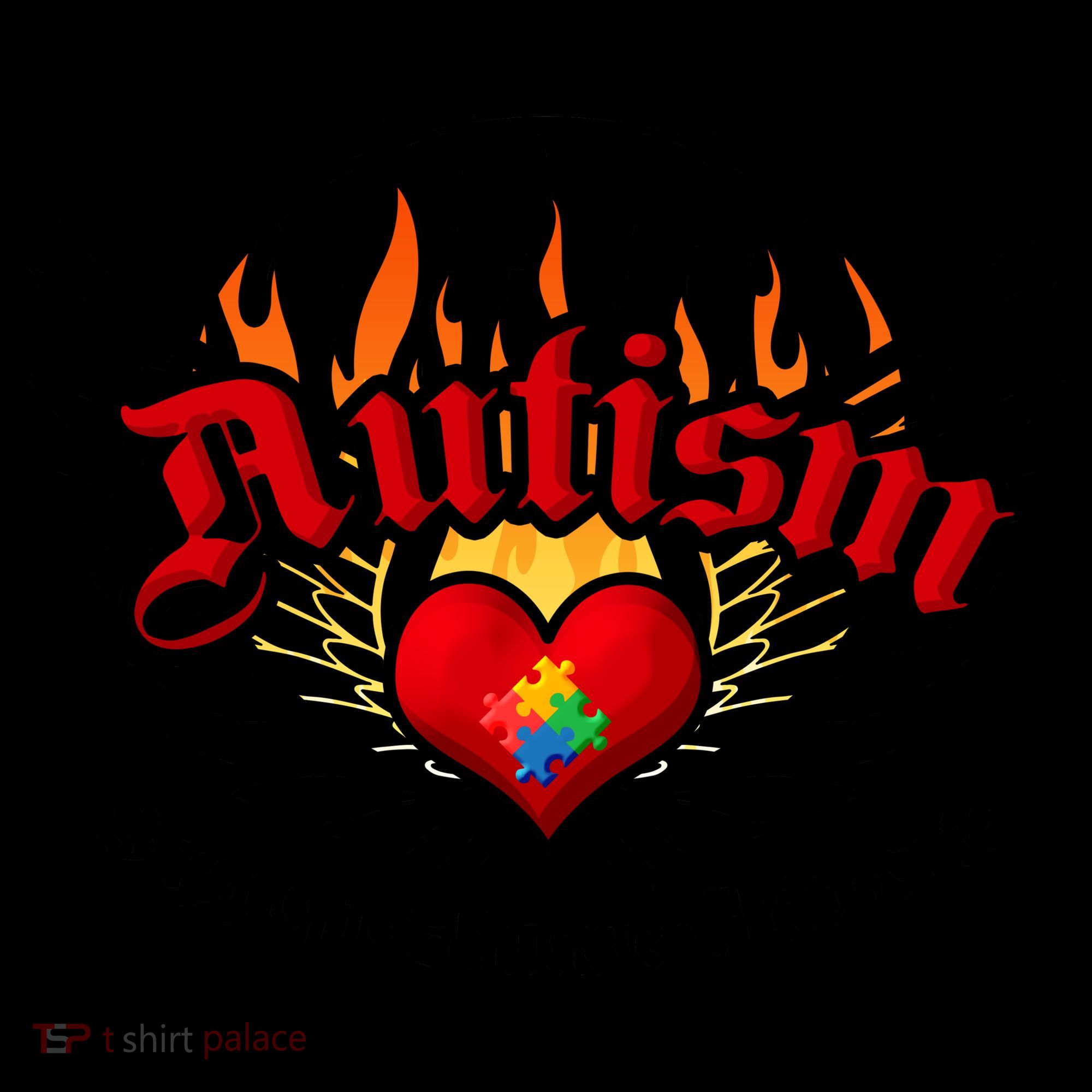 Support Educate Advocate - Autism Flames Coffee Mug