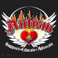 Support Educate Advocate - Autism Flames Tumbler thumb 3