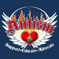 Support Educate Advocate - Autism Flames Women's Sweatshirt thumb 2