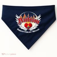 Support Educate Advocate - Autism Flames USA-Made Doggie Bandana thumb 0