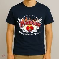 Support Educate Advocate - Autism Flames T-Shirt thumb 3