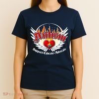 Support Educate Advocate - Autism Flames T-Shirt thumb 4