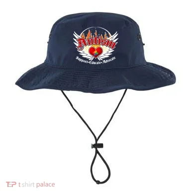 Support Educate Advocate - Autism Flames Bucket Hat