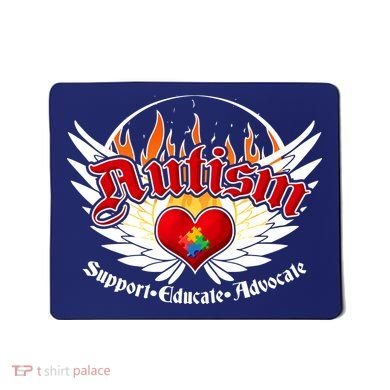 Support Educate Advocate - Autism Flames Mousepad