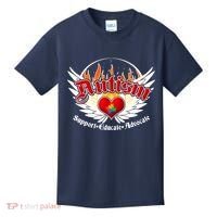 Support Educate Advocate - Autism Flames Kids T-Shirt thumb 0