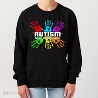 Support Educate Advocate Autism Handprint Women's Sweatshirt thumb 0