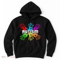 Support Educate Advocate Autism Handprint Hoodie thumb 0