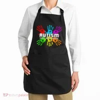 Support Educate Advocate Autism Handprint Apron thumb 2
