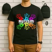 Support Educate Advocate Autism Handprint T-Shirt thumb 6